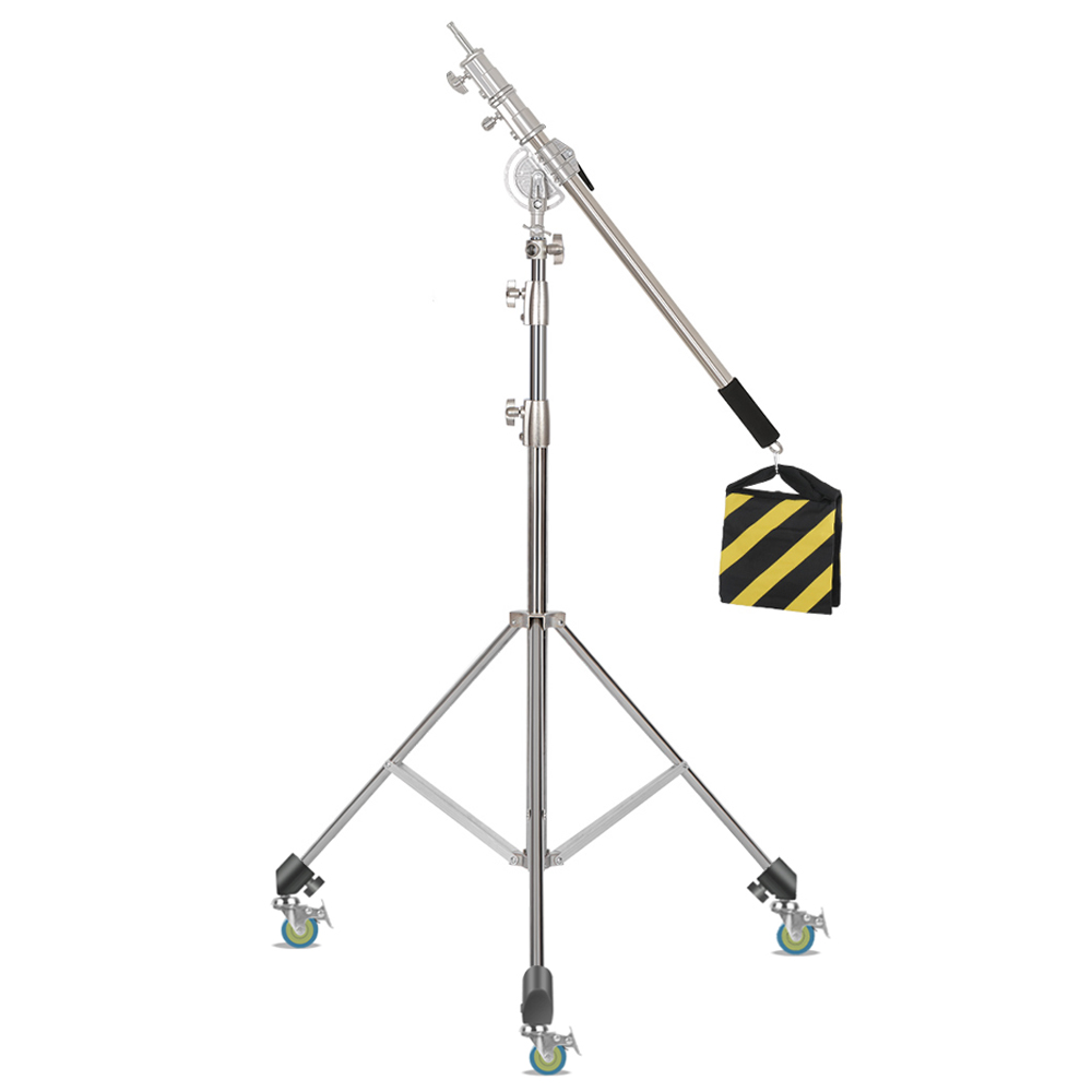 Photography Lighting Description - SH 2,8 M Edelstahl Licht Stehen