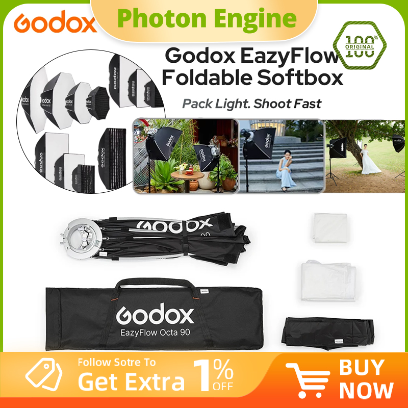 Photography Lighting Handheld - Godox EazyFlow Serie Faltbarer Softbox mit