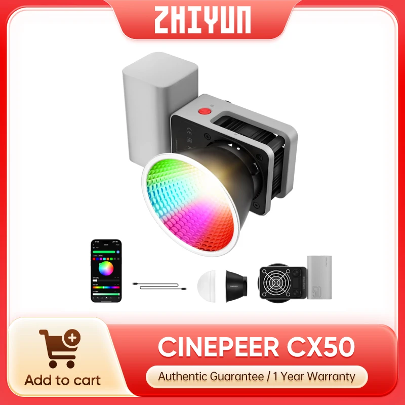 Zhiyun CINEPEER CX50 RGB-Video – Photography Lighting Kit Portable Bewertung und Preis