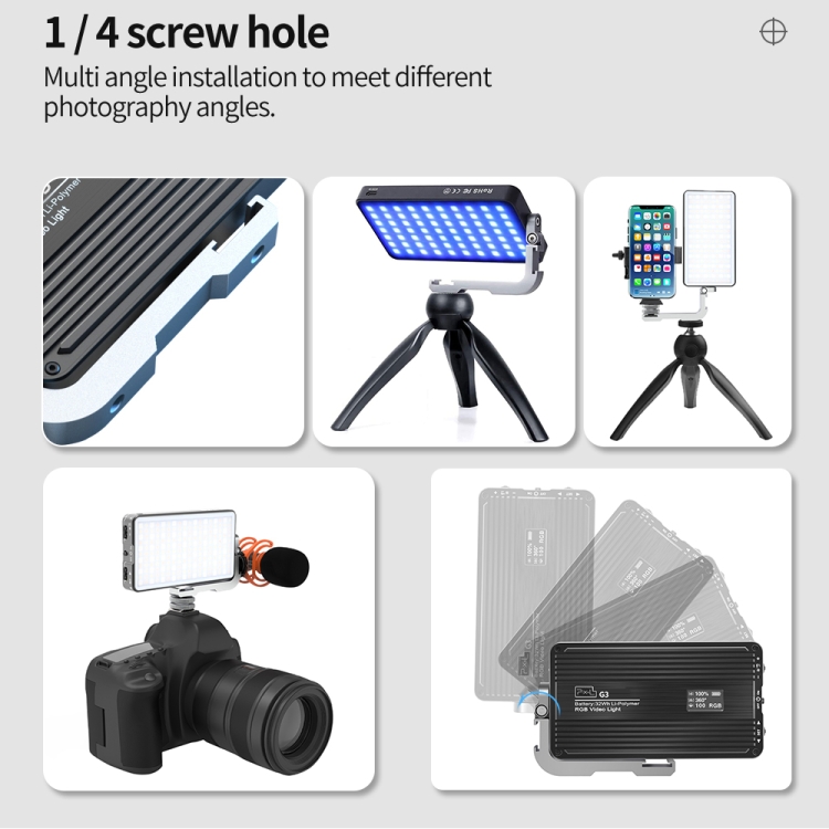 Pixel G3 Flache RGB-Füllleucht – Photography Lighting Handheld Bewertung und Preis