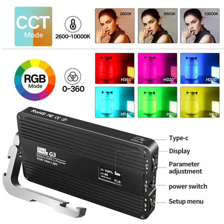 Pixel G3 Flache RGB-Füllleucht – Photography Lighting Handheld Bewertung und Preis