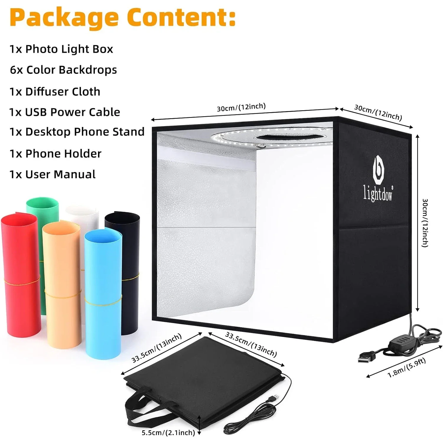 Lightdow Dimmbare Fotobox, LED – Photography Lighting Kit Portable Bewertung und Preis